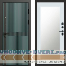 Дверь Termo Door ГРАУНД Velutto Verde Бетон Зеркало Триумф Белый софт Дверь Termo Door ГРАУНД Velutto Verde Бетон Зеркало Триумф Белый софт